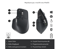 LOGITECH MX Master 3s UNIVERSAL - Graphite - 1044976 - zdjęcie 12